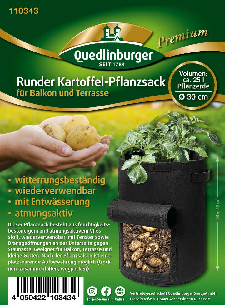 QUEDLINBURGER SAATGUT Kartoffel-Pflanzsack